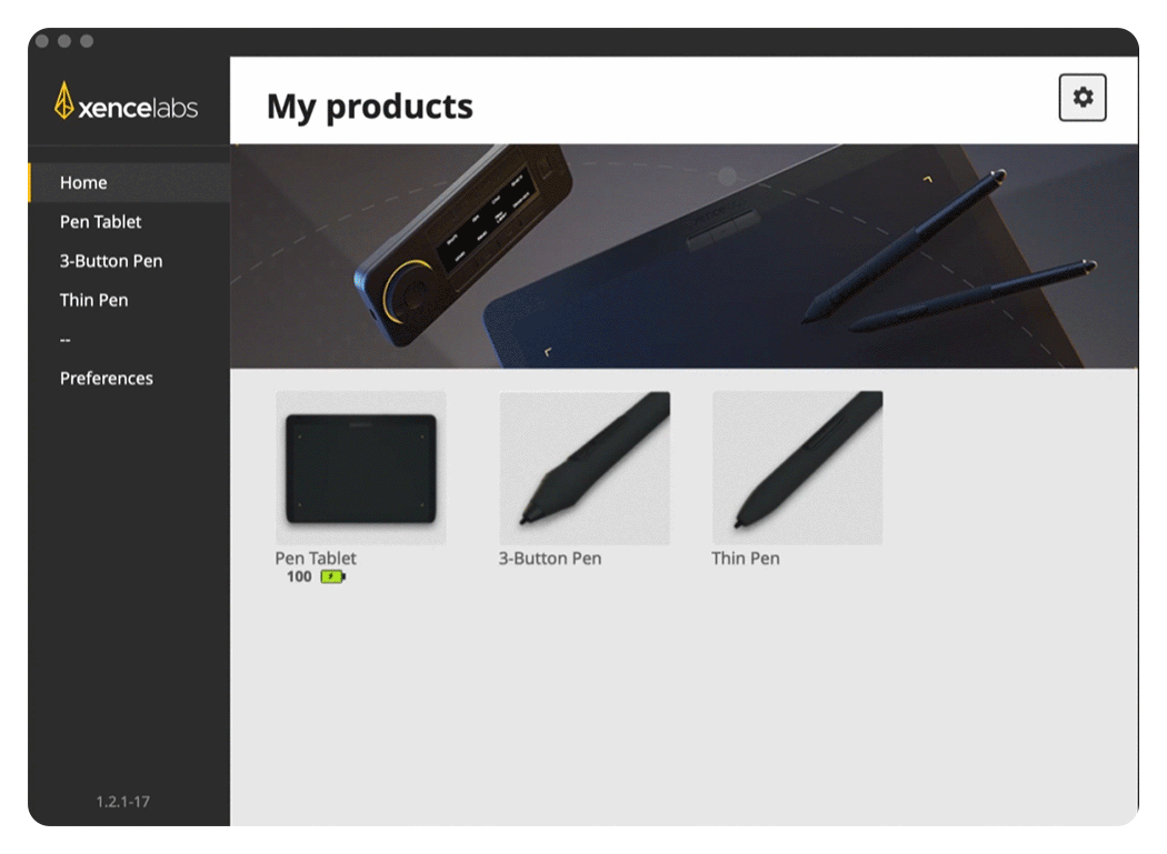 run through of the driver sharing settings, Xencelabs Pen Tablet Medium Education Pack